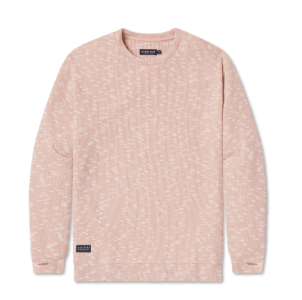 Sunday Morning Sweater- Azalea & White