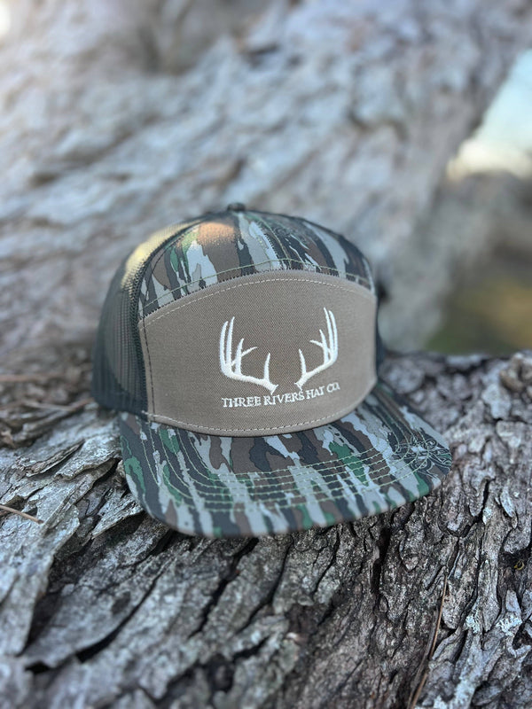 Classic Whitetail Rack - Richardson 168 7 panel Flatbill Snapback - Realtree Advatange: Realtree Advantage