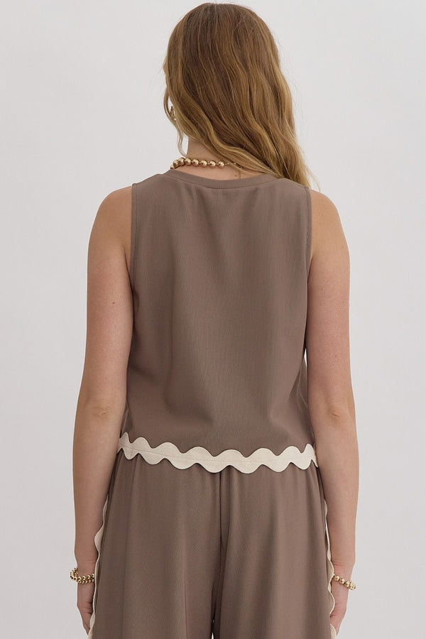 Downtown Top - Taupe