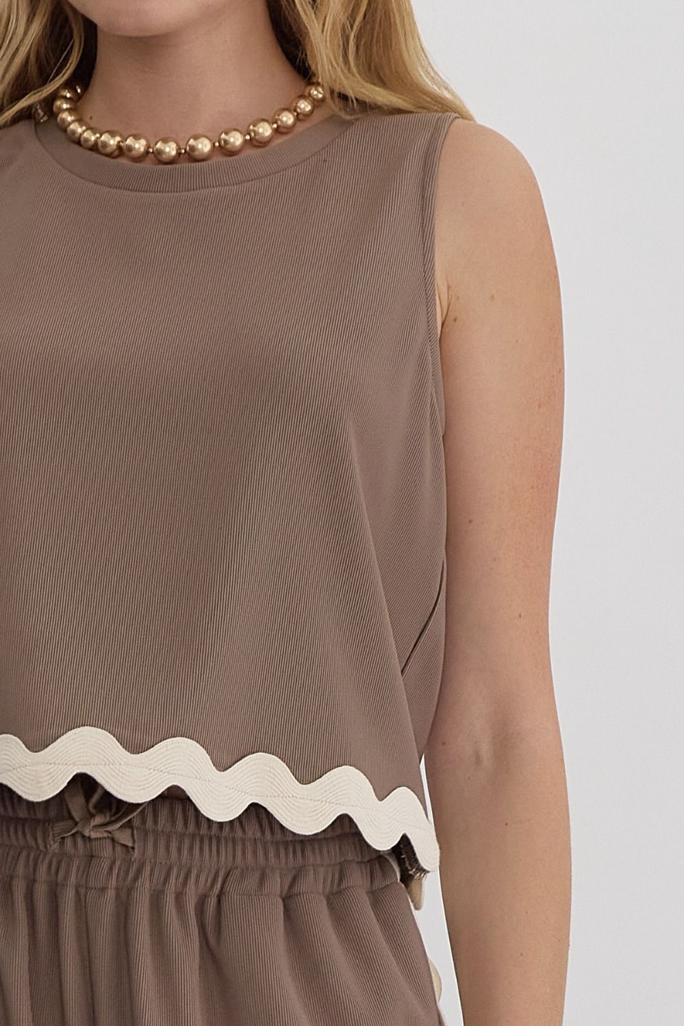 Downtown Top - Taupe