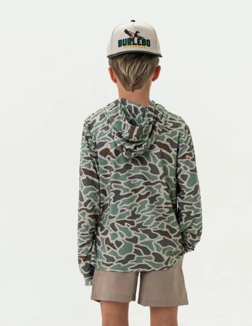 Youth Performance Hoodie - Retro Duck Camo