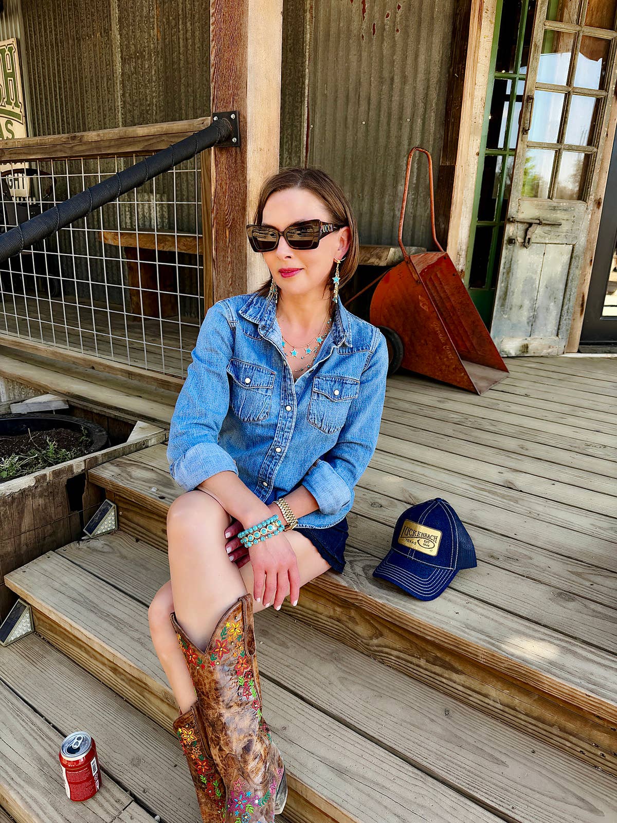 Rio Rancho Beaded Stretch Bracelet Set of 2 in Turquoise