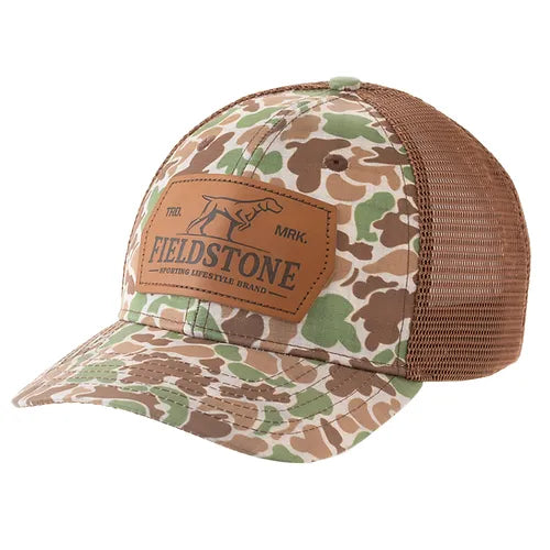 Youth Old School Camo Hat Dog Patch