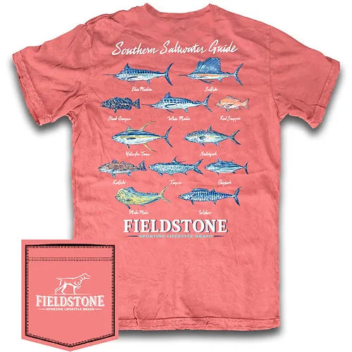 Saltwater Guide Tee - Watermelon