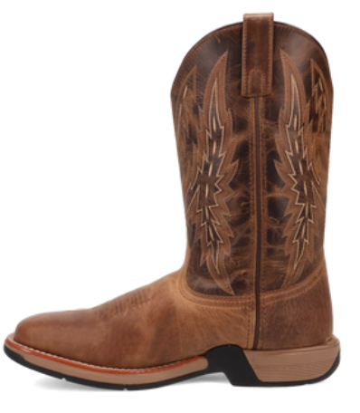 Laredo Vapor Tan/Brown Leather Cowboy Boots
