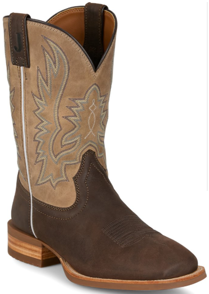 Rustle Grizzly Brown Cowhide