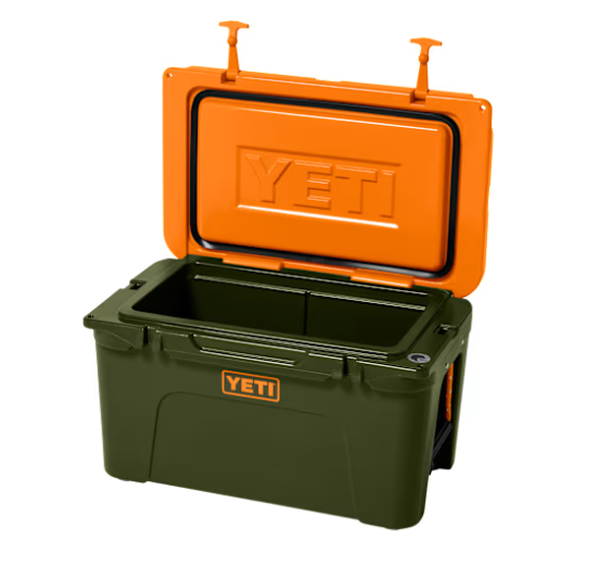 Tundra® 45 Hard Cooler - Olive/King Crab Orange