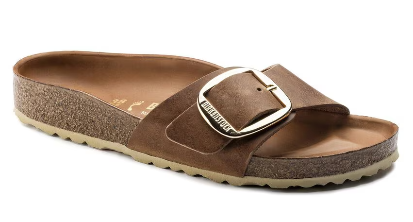 Madrid Big Buckle - Oiled Leather - Cognac