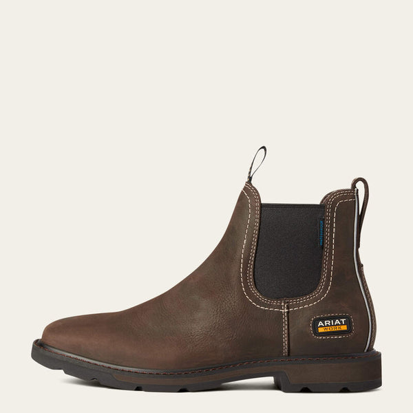 Groundbreaker Chelsea Waterproof Wide Square Toe Work Boot