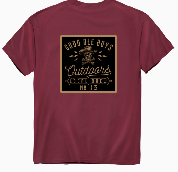 Cowboy Skull Tee - Chili Pepper