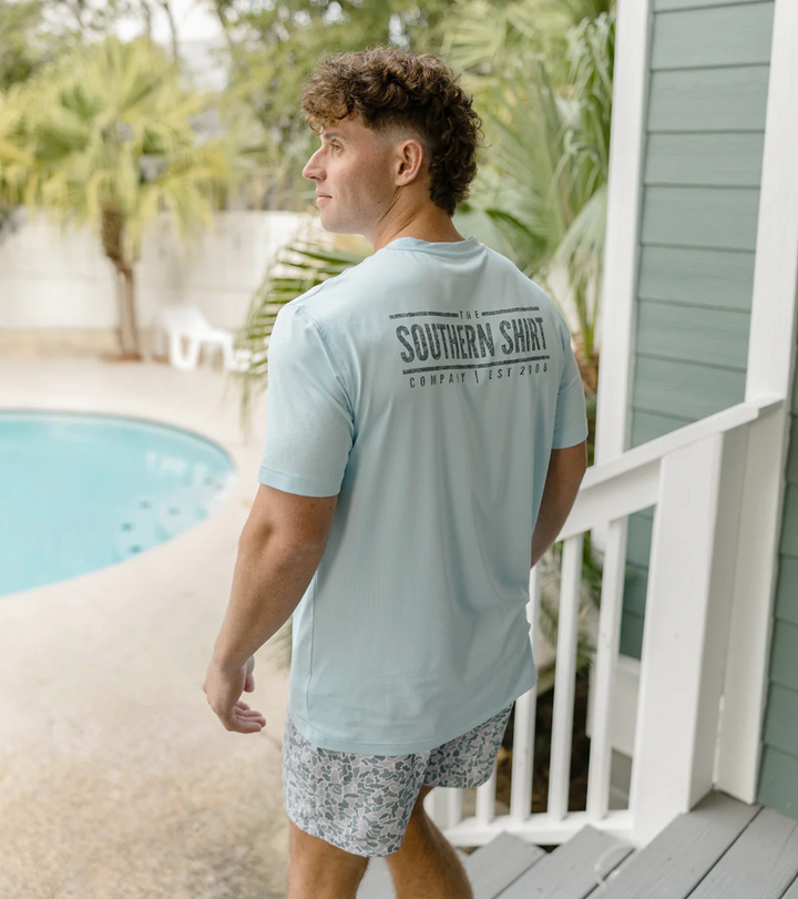 Camo Badge Performance Tee - Skyway