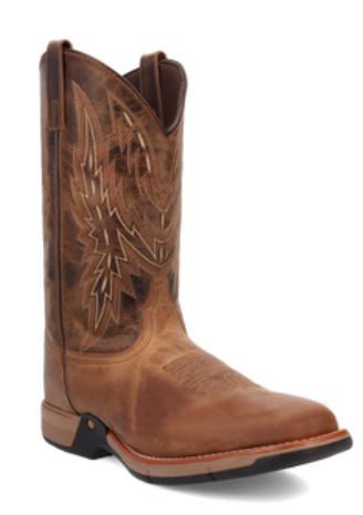 Laredo Vapor Tan/Brown Leather Cowboy Boots