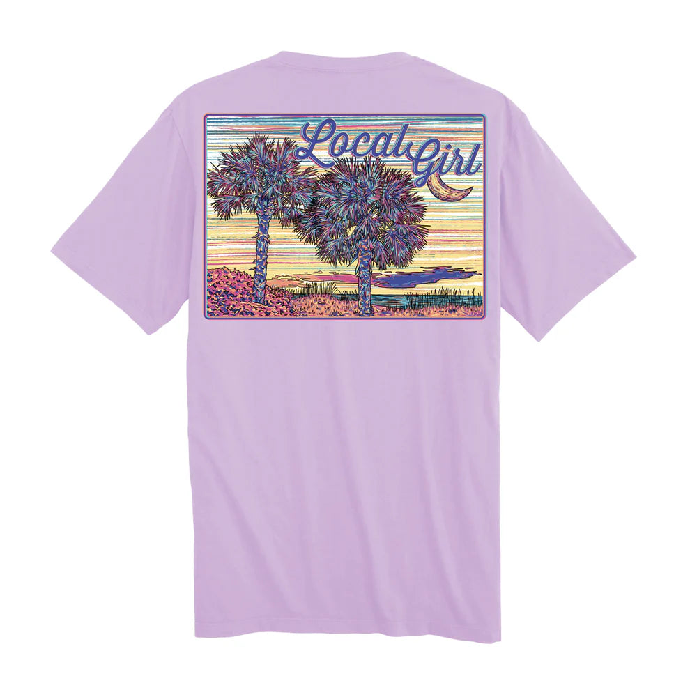 LG Palmetto Night Tee - Orchid