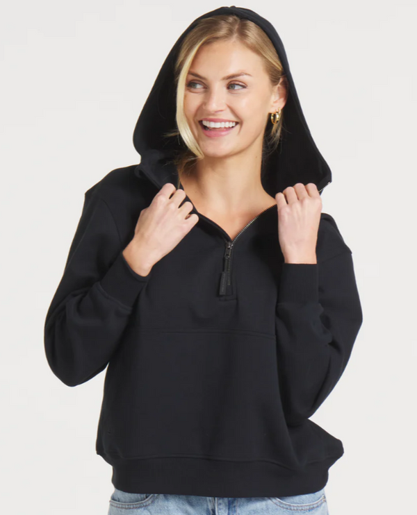 Angie Active Half Zip Hoodie - Black