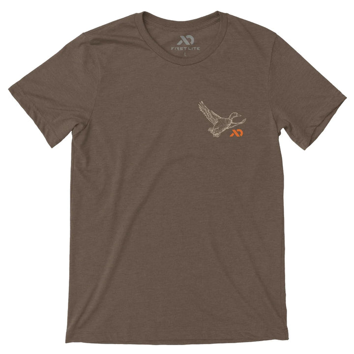 Flyways of North America T-Shirt - Heather Brown