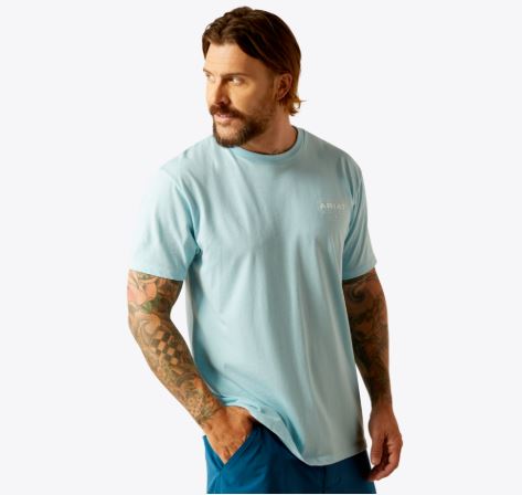 Ariat Southwest Simple Tee - Sky Blue Heather