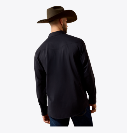 MNS Everything Classic Fit Snap Shirt - Black