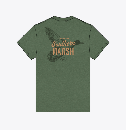 SEAWASH™ Tee - Branding - Duck Etching - Dark Fern