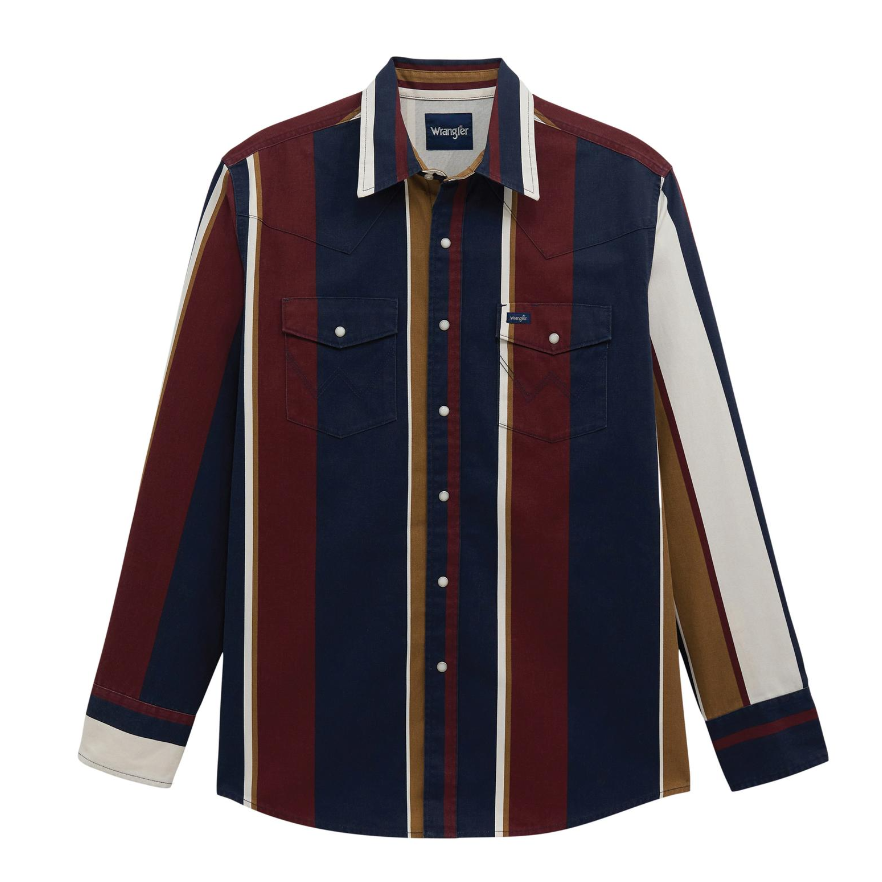 Vintage-Inspired Brushpopper Western Snap Workshirt