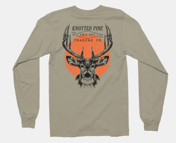 Knotted Pine Deer Ad LS Tee