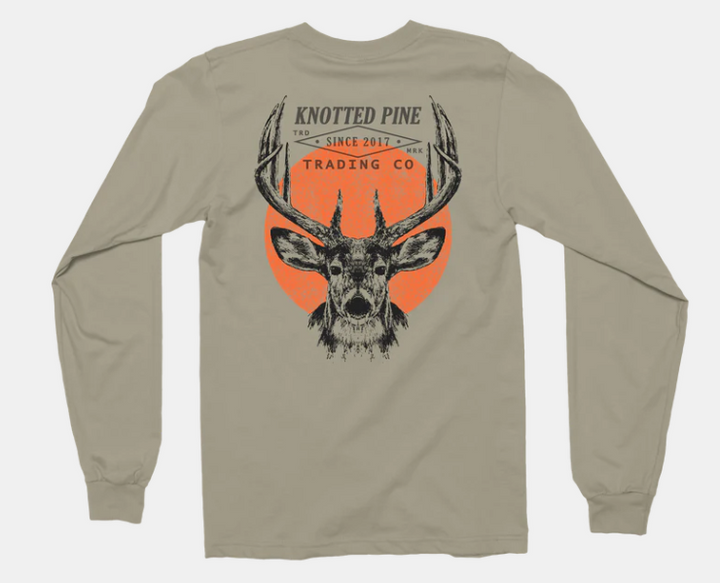 Knotted Pine Deer Ad LS Tee