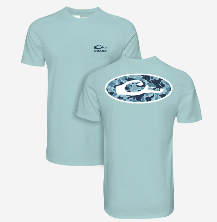 Old School Oval T SS - Beach Glass