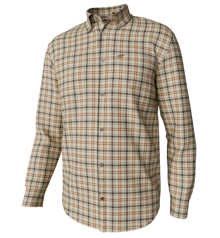 LS Hadley Vintage Button Down - Miller Plaid -Gunstock