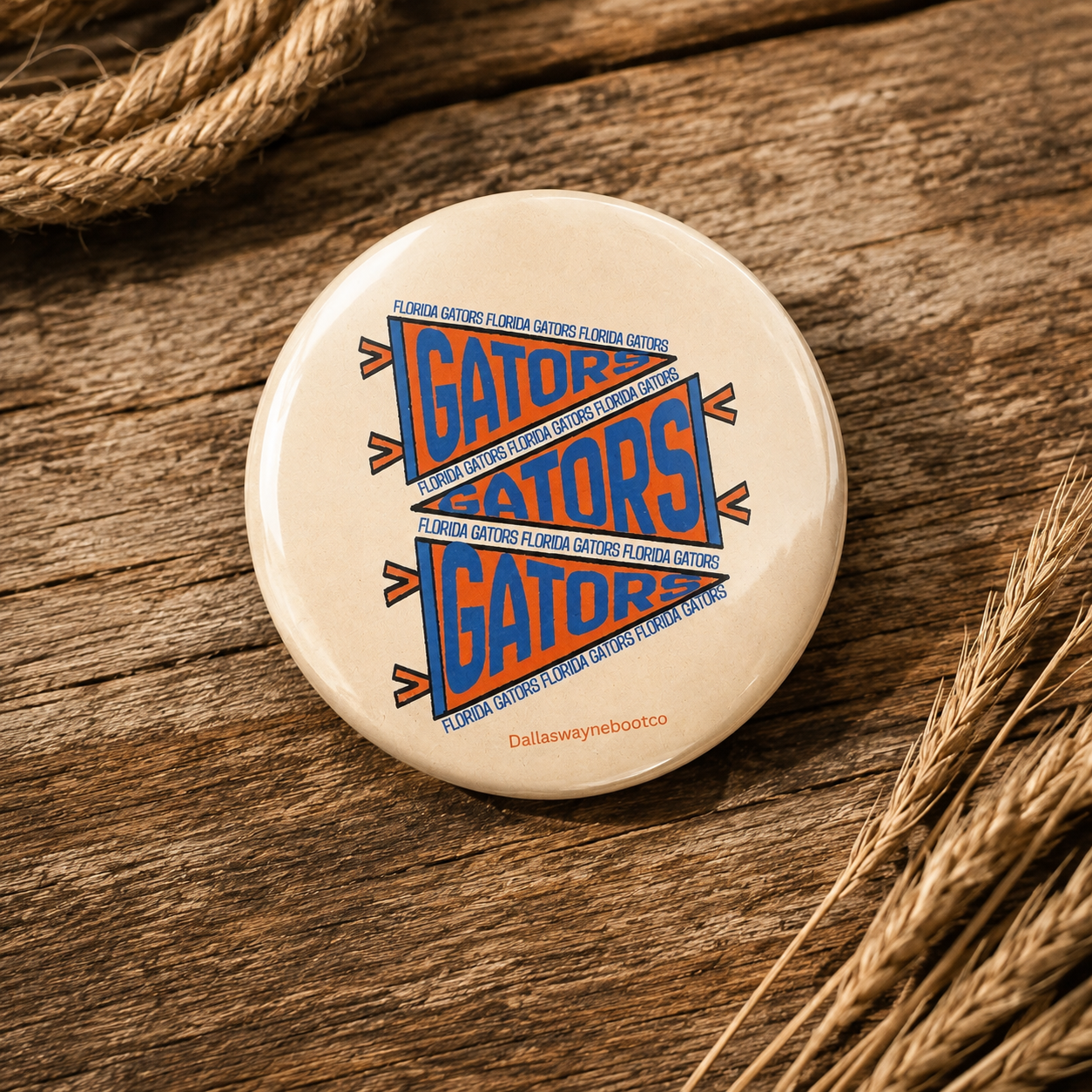 Florida Gators Vintage Stack Button Pin