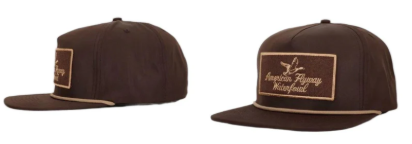 Throwback Vintage Rope Hat Brown W Patch and Tan Rope