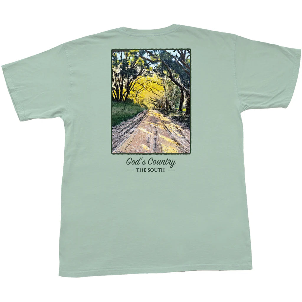 God's Country Short Sleeve Pocket Tee - Aquafoam
