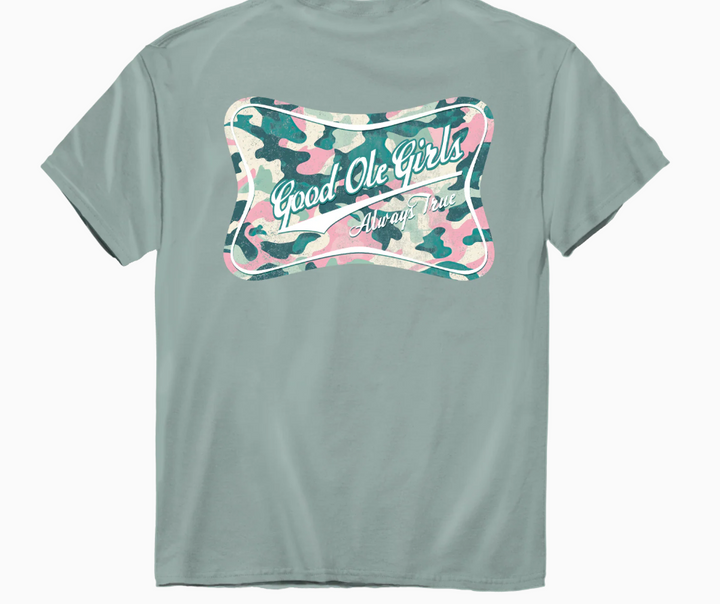 Good Ole Girl Camo Beer Label - Bay