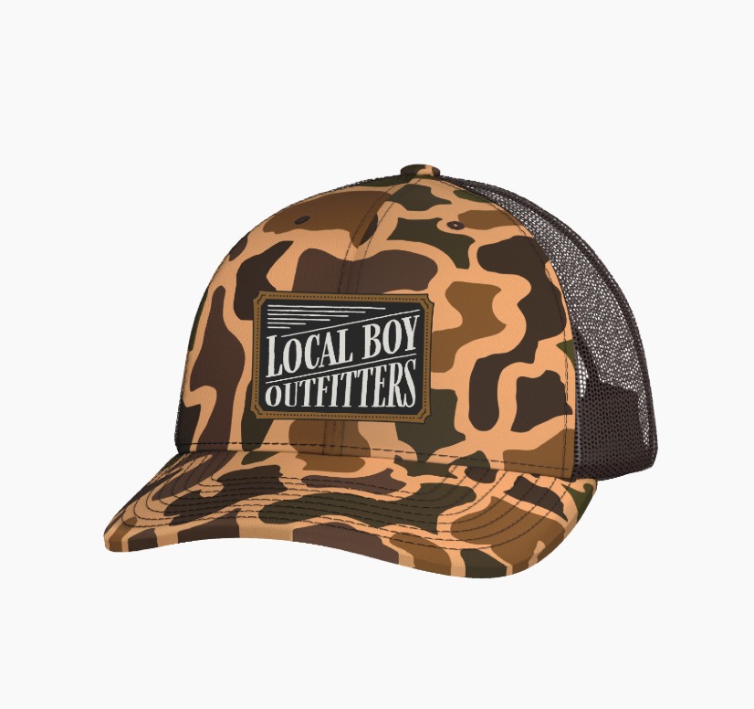 Outlaw Trucker Hat - Old School Camo