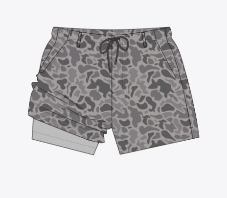 Youth La Costa Lined Swim Trunk - Grey Camo