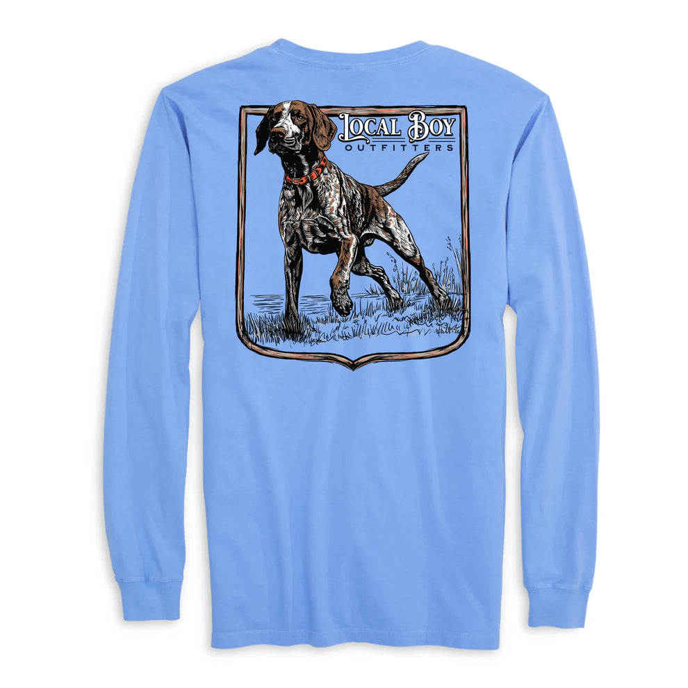 GSP Hunt LS Tee - Washed Denim