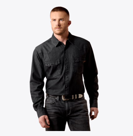 Classic Fit Sawtooth Denim Shirt - Carl