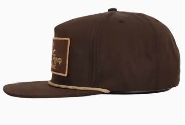 Throwback Vintage Rope Hat Brown W Patch and Tan Rope