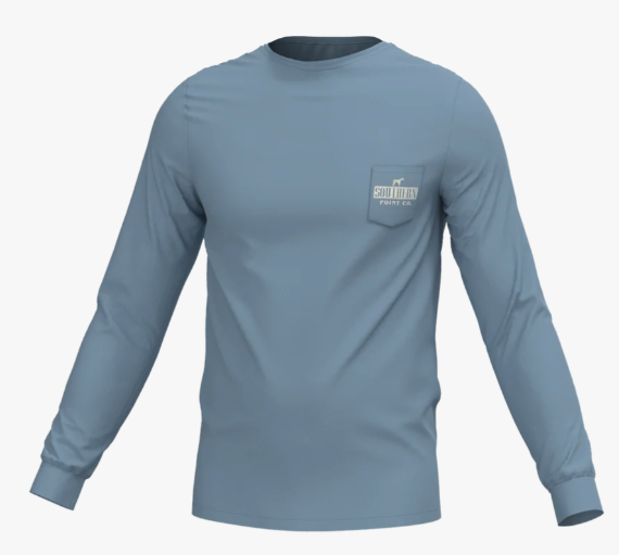 Youth Vintage Tee LS Pocket Tee- Mountain Spring