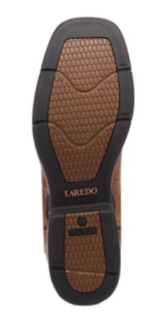 Laredo Vapor Tan/Brown Leather Cowboy Boots