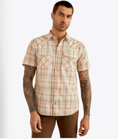 Horton Retro Fit Short Sleeve - Light Brown
