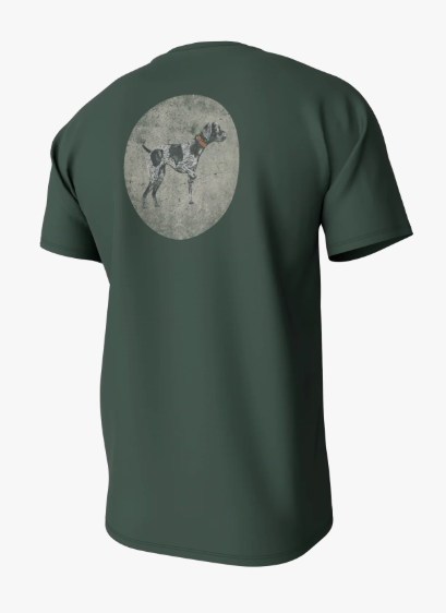 Vintage Circle Greyton Short Sleeve Pocket Tee - Duck Green