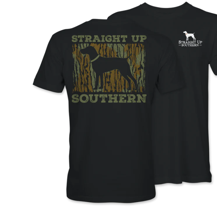 Camo Logo Southern Pointer Silhouette Tee - Black