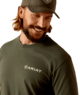 Men's Ariat Camo Ring T-Shirt - Dark Olive