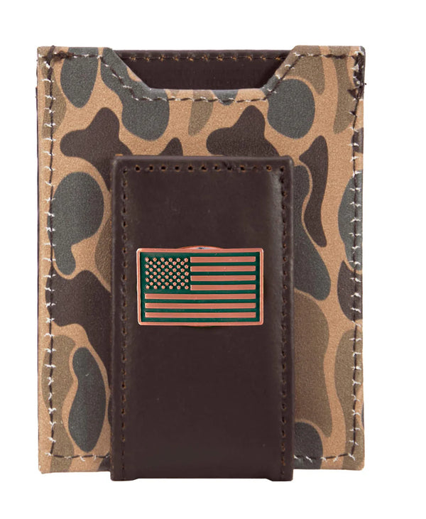 OLD SCHOOL CAMO FRONT POCKET WALLET - USFG BRCM