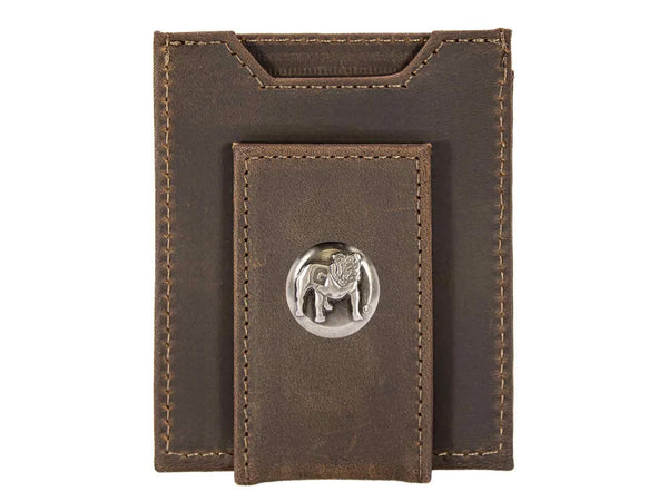 Georgia Bulldogs Men's Collegiate Magnetic Front Pocket Leather Wallet