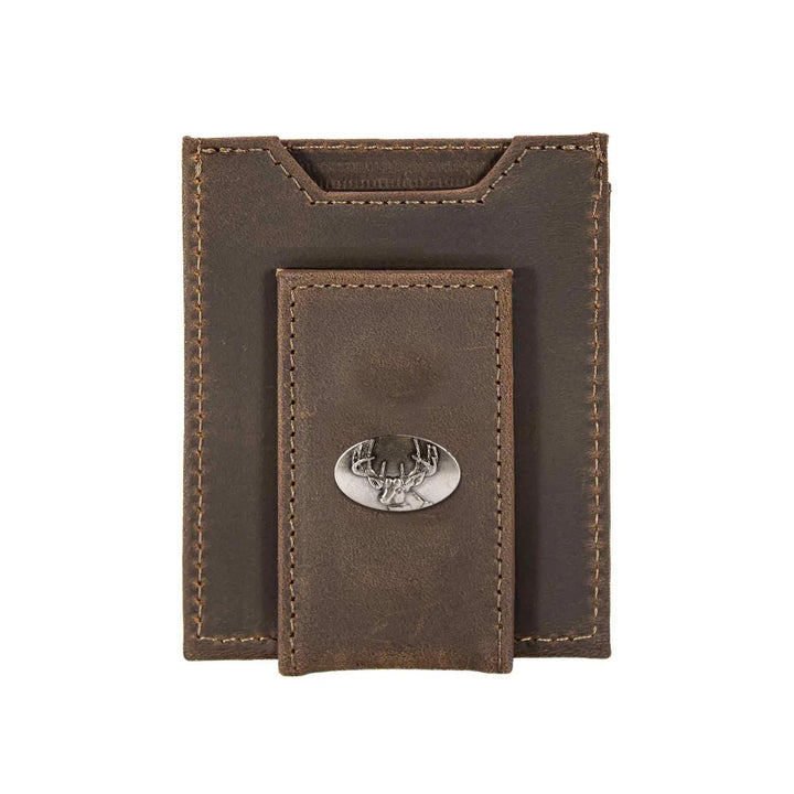 Buck Magnetic Leather Slim Wallet