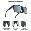 Torrey Pines - Matte Black on Black/ Sky Blue Torrey Pines