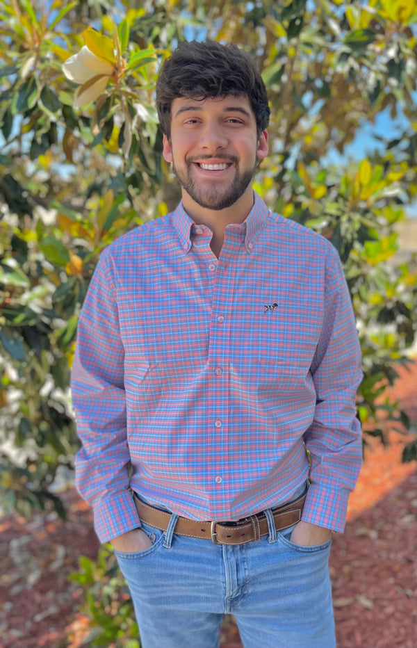 Hadley Stretch Button Down - Anchor Check