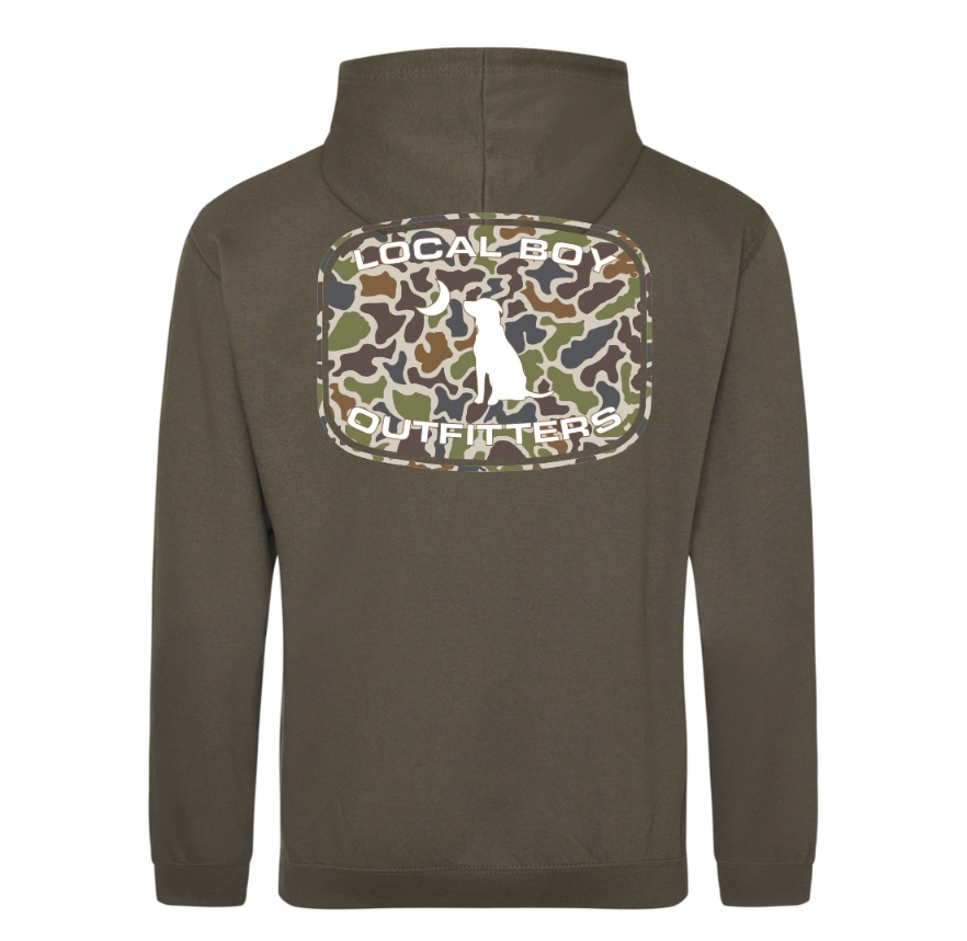 Localflage Patch Hoodie - Olive Green