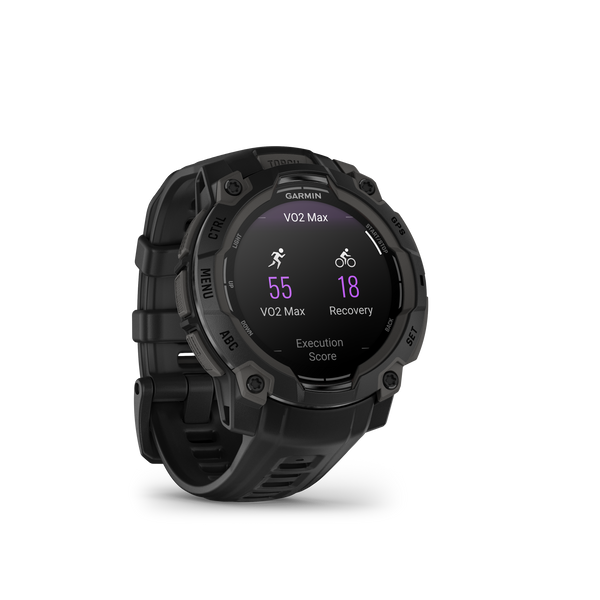 Instinct® 3 – 45 mm, AMOLED Black with Black Band