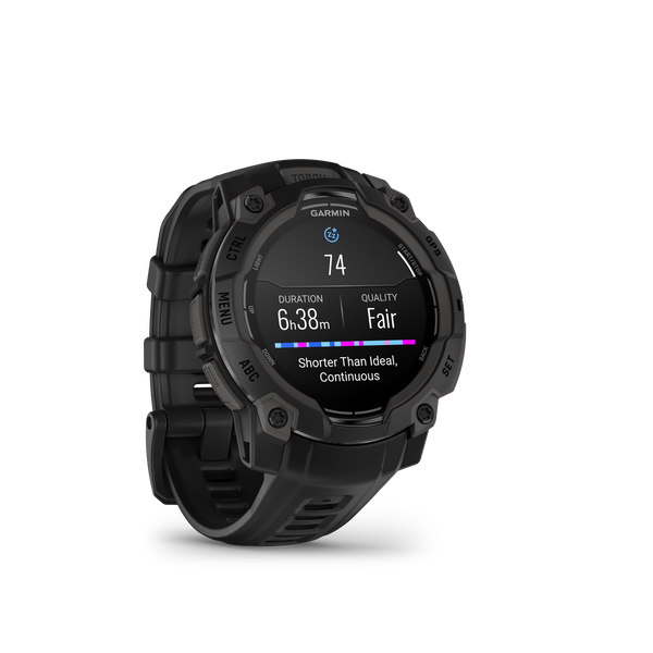 Instinct® 3 – 45 mm, AMOLED Black with Black Band